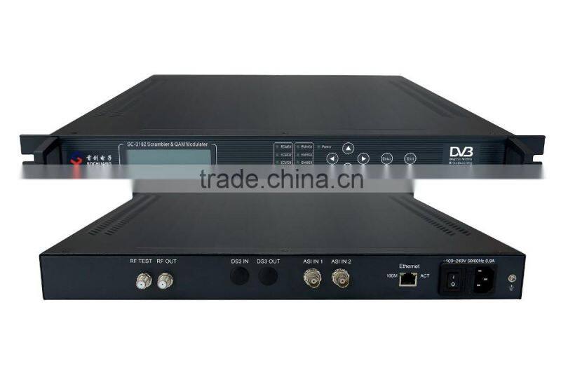 SC-3102 Scrambler Modulator (ASI in and DVB-C RF out)