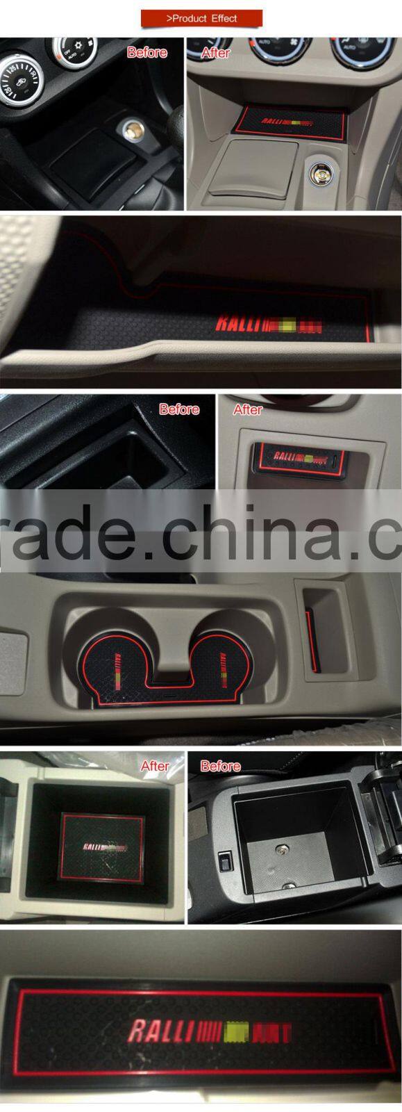 China alibaba car mats wholesale for Mitsubishi Lancer EX 2010-2015 8 pcs/set