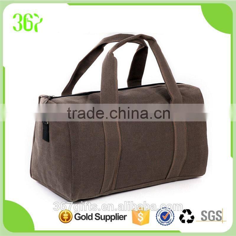 High Quality Big Capacity Portable Customized Folding Vintage Canvas Travel Bag