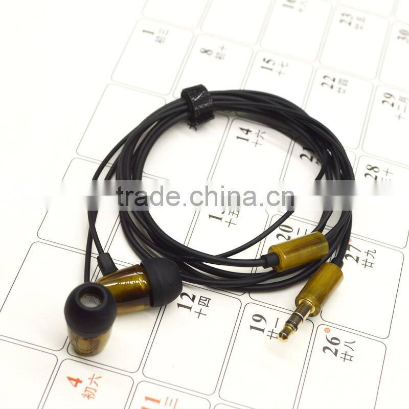 Resin material earphones headphones without mic free sample earphone for mp3 player new products on china market