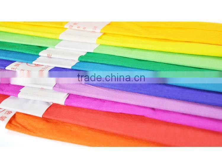 hot sale packing material papel make crepe paper flowers art and craft for children