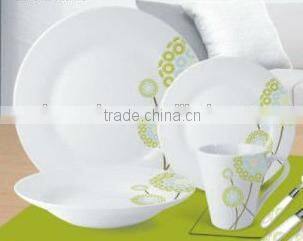 wholesale pure white nice design hotel porcelain used restaurant dinnerware