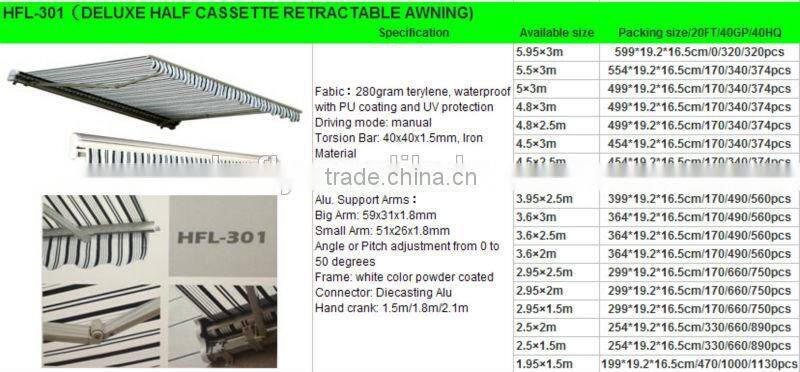 DELUXE HALF CASSETTE GARDEN SHADE