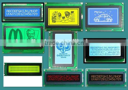 custom monochrome character LCD display module cob