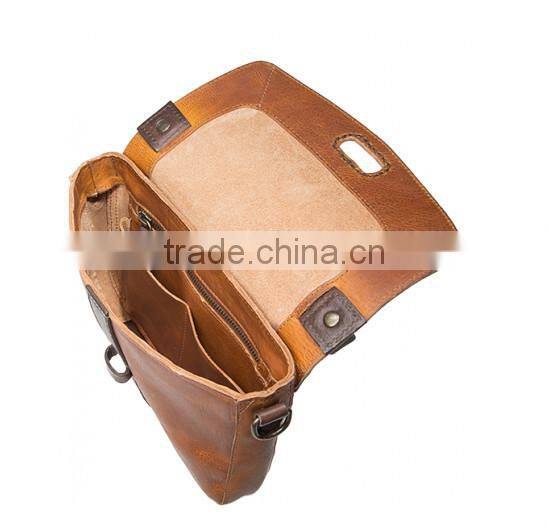 2015 newest Ladies'leather bag woman Long strap Punching design Shoulder cross body bag