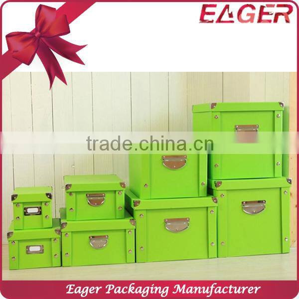 Foldable paper storage box, home clothes folding storage box, multipurpose toy storage box with lid