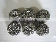 Stainless Steel Wire Sponge Metal Pot BBQ Grill Scrubber Pad Cleaner NEW