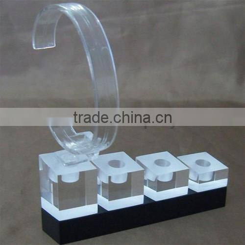 2016 new style Shenzhen factory luxury wrist watch holder/acrylic watch display stand with C ring