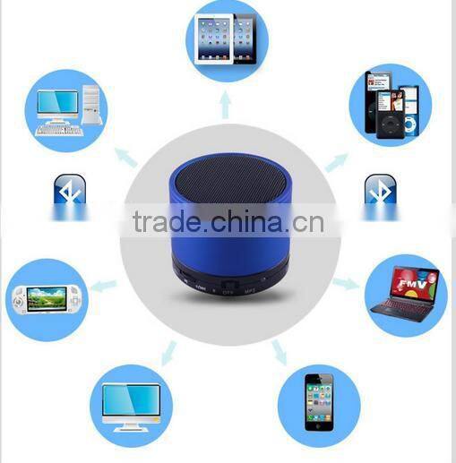 2014 best price portable wireless mini music s10 bluetooth subwoofer speaker for mobile phones with fm radio/tf/usb
