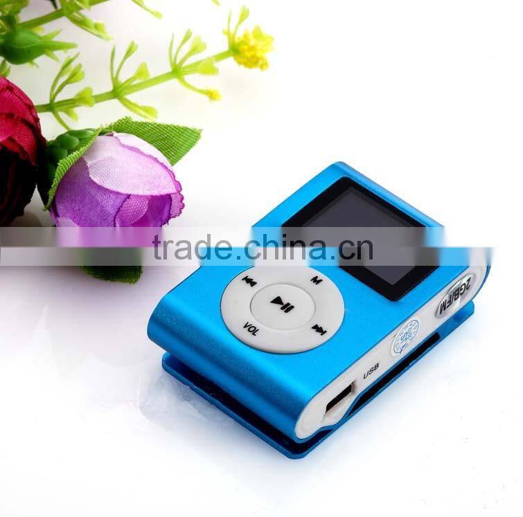 Wholesale 1.1inch LCD Screen Clip Mp3 Player With FM Function