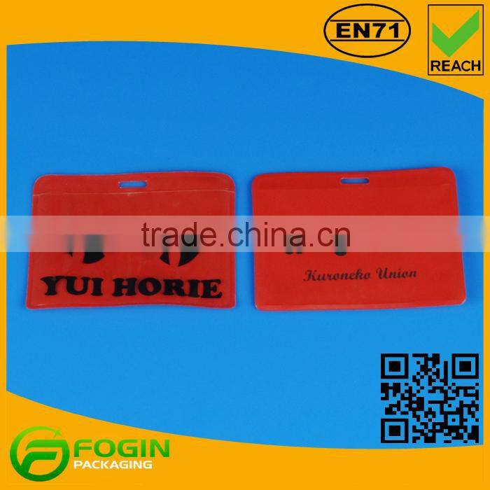 red plastic pvc bag zipper lock