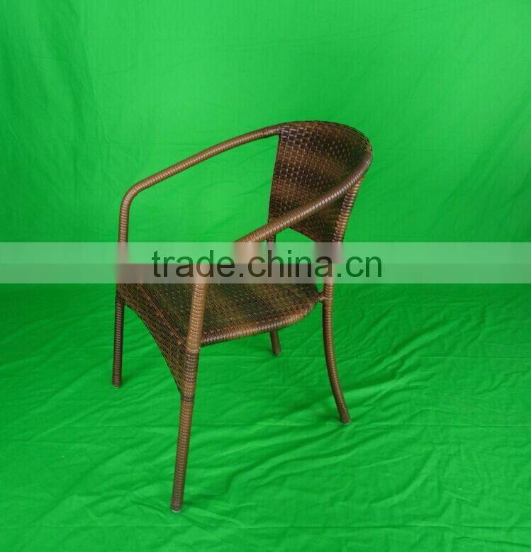 outdoor furniture elegant leisure aluminum rattan wicker coffee garden chair YC021R