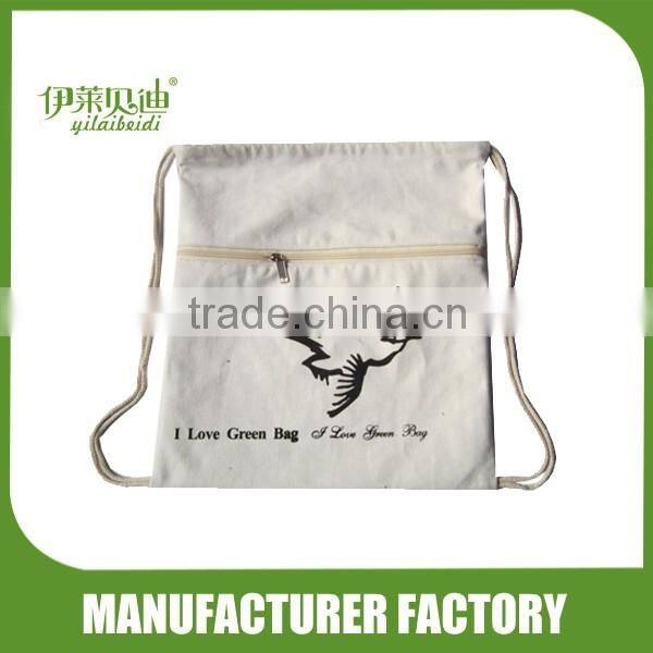 Folding drawstring bag