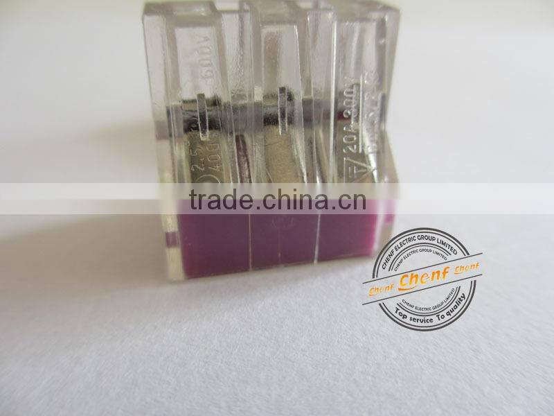 High Quality Push-in 6 Poles Wire Connector For Building
