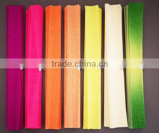 Colored Crepe Paper for Party or Artificial Flowers Wrapping