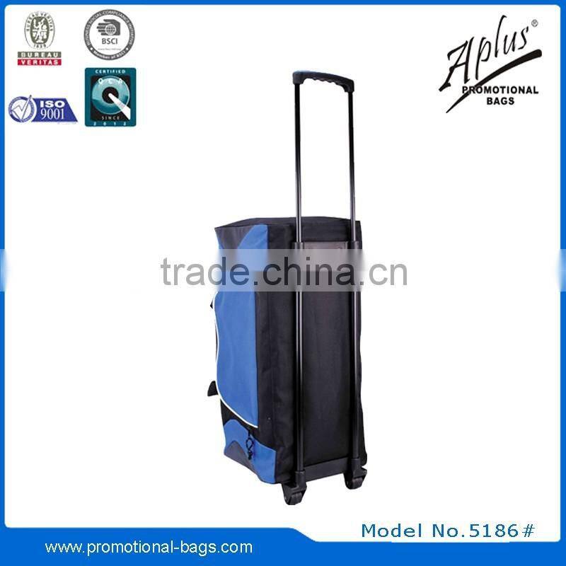 Factory PP piping trim body outer shell travel trolley duffel bag