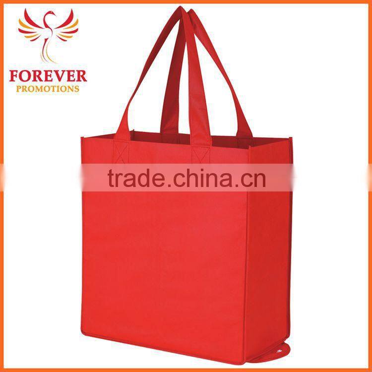2016 Custom Logo Print Shopping Bag Foldable Portable Shopper Tote Bag