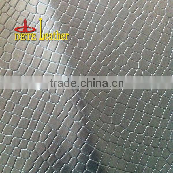 stone emboss artificial leather for shoes leather