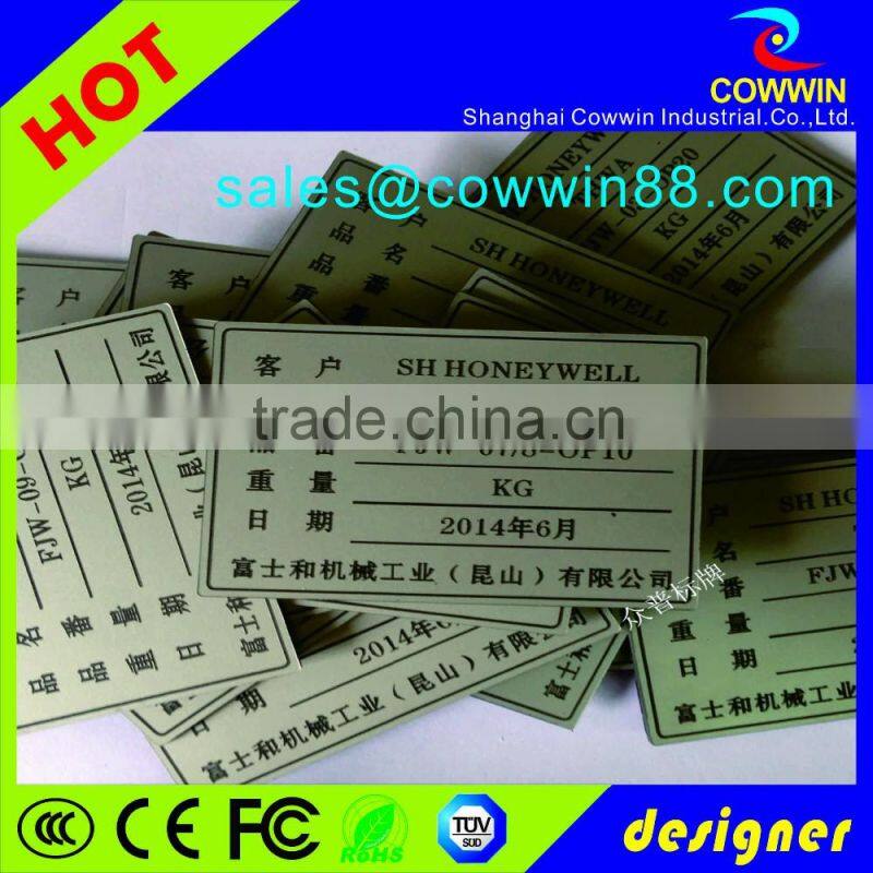 Good price wholesale custom made metal nameplate