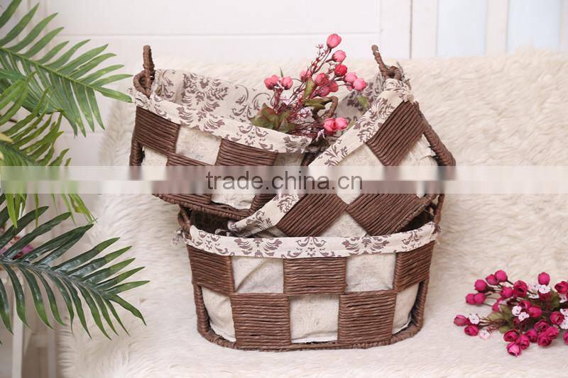 7 hand woven - pastoral style - straw - Storage Basket - Storage Basket - water basket - sundry basket - woven baskets