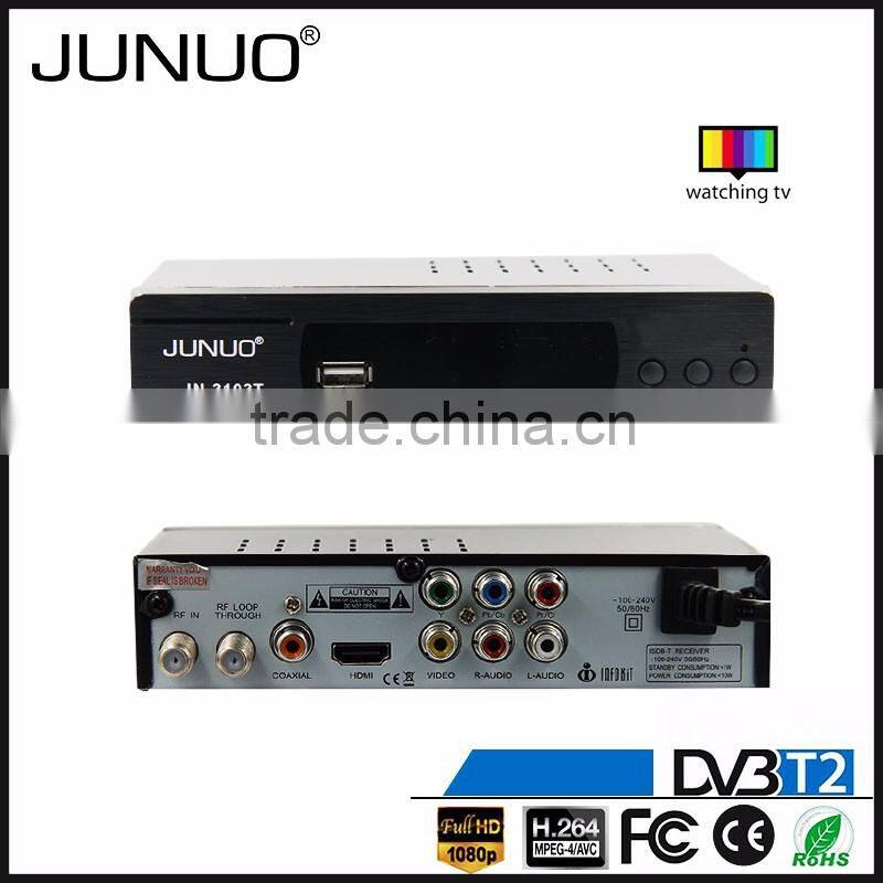 JUNUO OEM free to air strong signal reception HD mstar 7t01 Sweden digital set top box receiver for digital tv