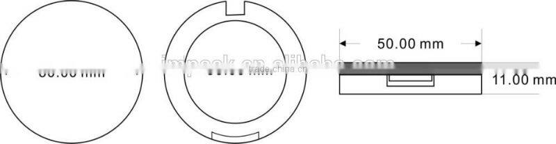 Single-Shiny Empty blush loose powder compact powder case