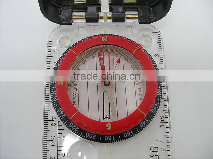 Outdoor Hiking Camping Pocket camping Map Compass with mirror