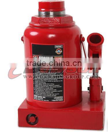 T90504 Torin 5ton hydraulic screw wide base bottle jack,CE certify