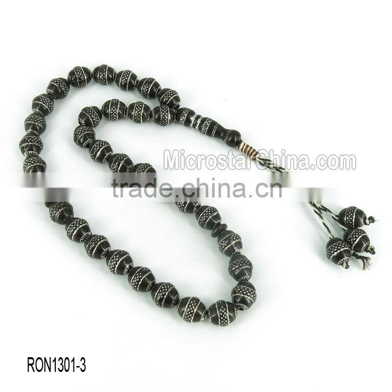 Cherry amber color 33pcs Islamic Prayer Beads Misbaha Rosary Tesbih misbaha