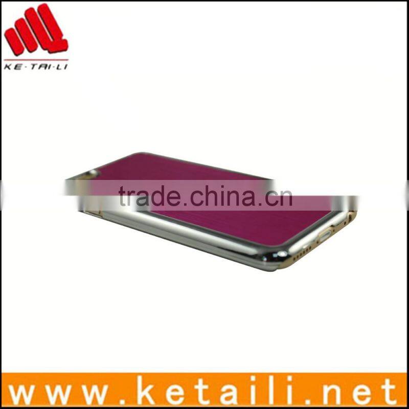 Custom fashion electroplated hard plastic PC case for iphone6