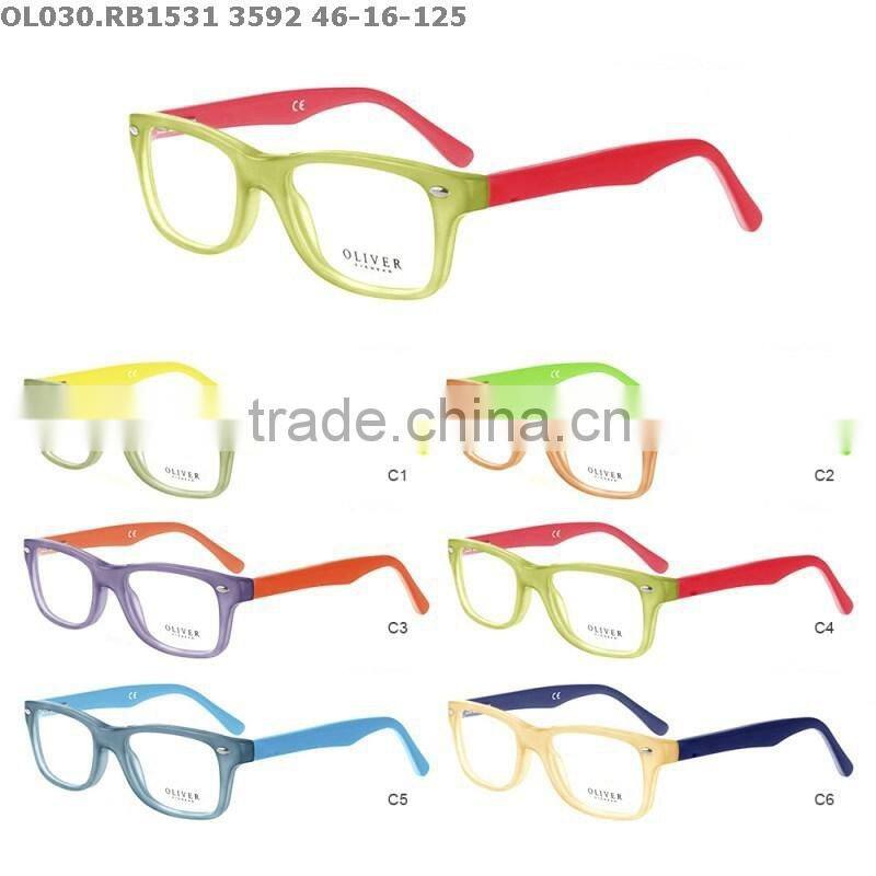 New acetate glasses frame, fashion eyeglass with various colors