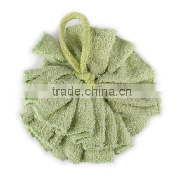 Bamboo Fiber Bath Sponge Bath Ball In Flower Shape