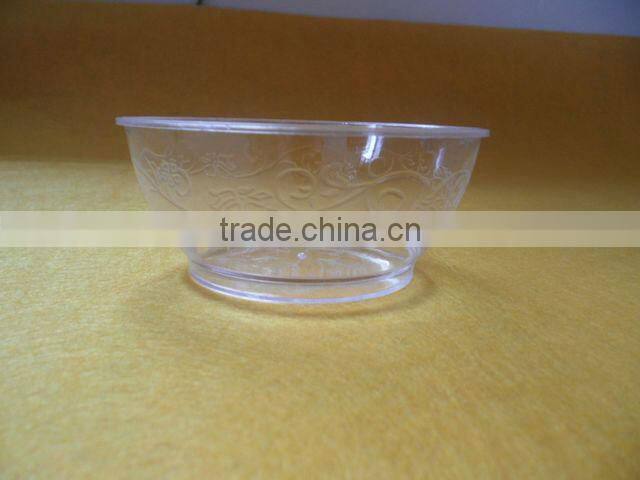 Disposable plastic bowl