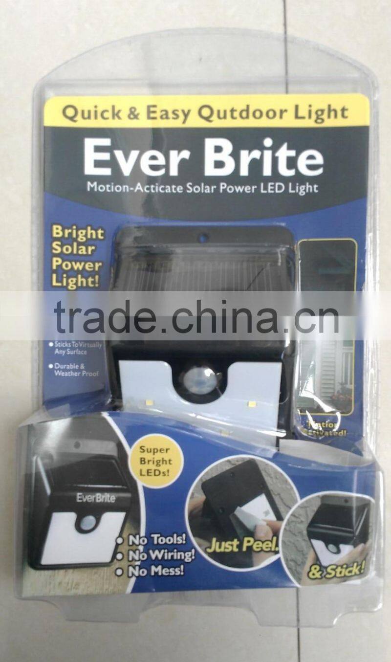 As Seen On TV Solar Outdoor Stick Up Light! Motion Activated No Tools Ever Brite