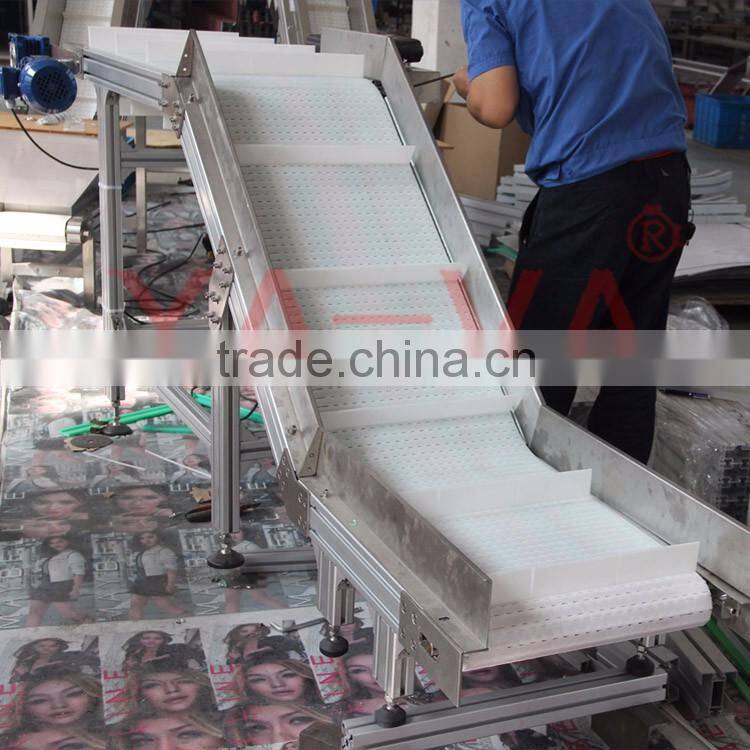 small inclined belts conveyor systemfor package machines