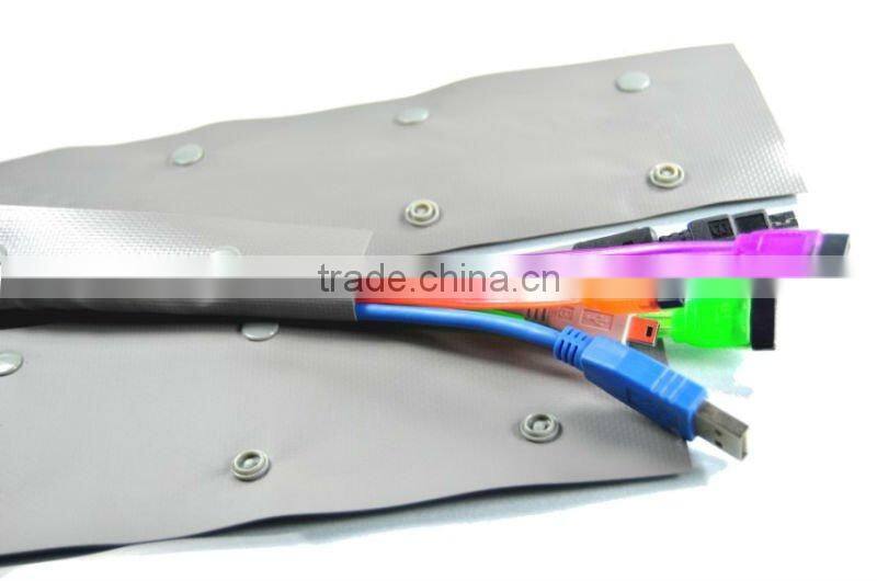 Cable management wrap-PVC button wrap