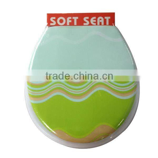 Dark green toilet seat cover