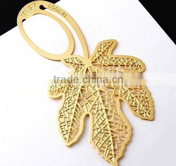 Multifunction useful metal gold book mark