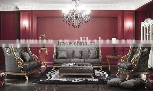 Luxury New Classical French Italian European Antique Style Livingroom Sofa Set Manufacturer Direct Supplier