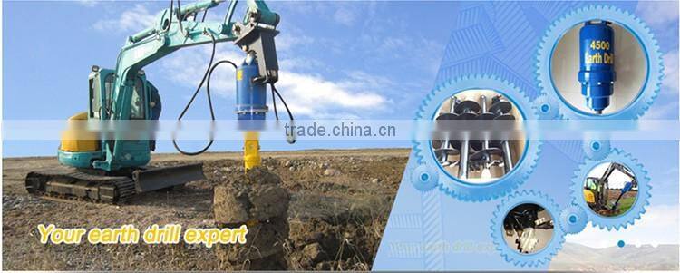 Dirt Auger /Earth Auger Used By Excavator S160 For Hole Digging