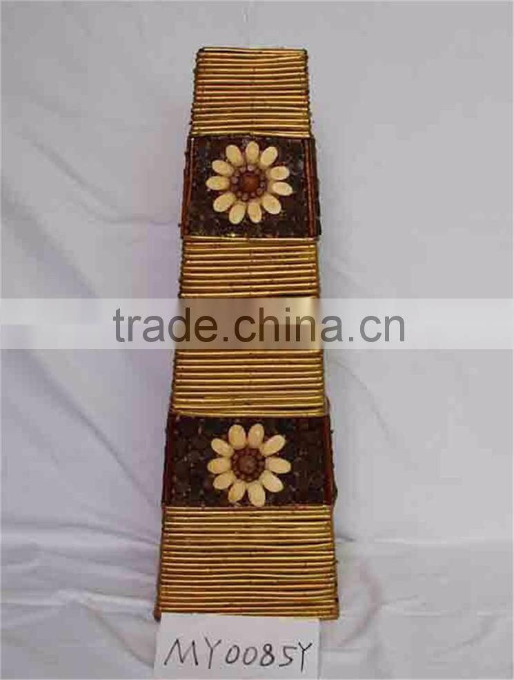 Latest cheap nature vase rattan home decoration artificial flowers vase