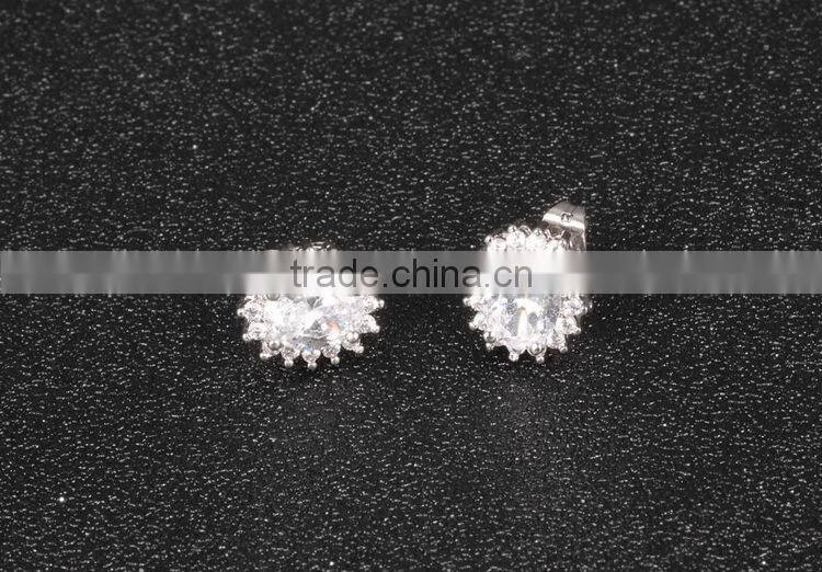 KSTONE Newest Oval Big Diamond Stud Earrings For Women