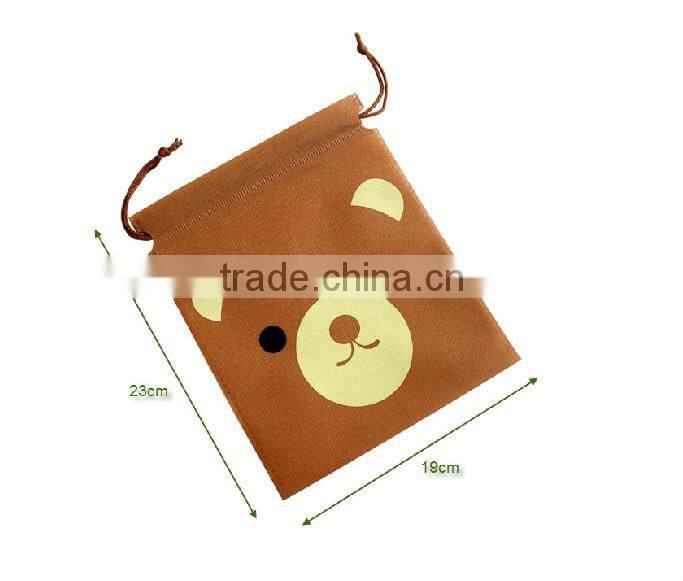 High Quality Mini Non-Woven Fabric Drawstring Bag/ Small Non Woven Drawstring Pouch (directly from factory)