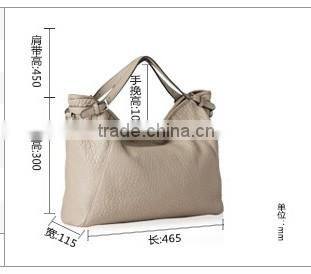 top grain calf leather stylish brand handbags ladies tote bags in china