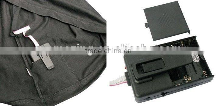 Iron Man4 sound active El T shirt with 2pcs AA wireless inverter