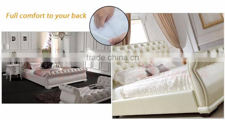 Modern Furniture Design hotel leather double bed design furniture