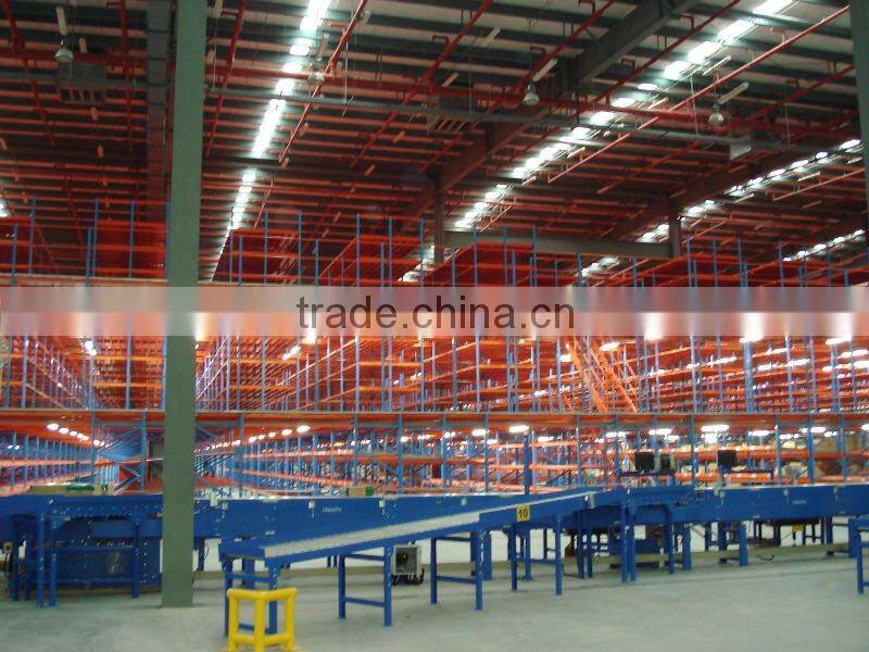 Warehouse multi-tier racking system