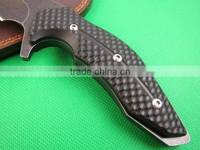 OEM outdoor combat knife with G10 handle