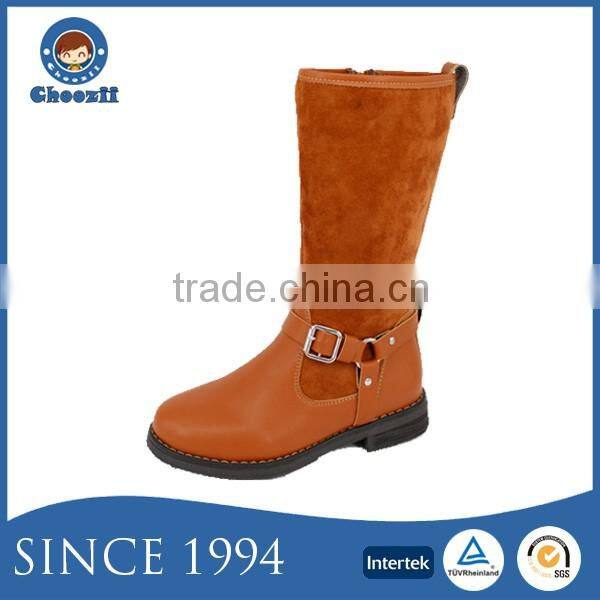 Choozii Flat Heel Girls Fashion Suede Thigh High Boot with Side Zipper