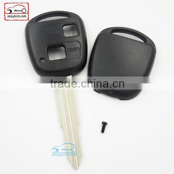 High Quatity Toyota remote key shell 2 button Car Key toyota with toy 41 blank romote key shell
